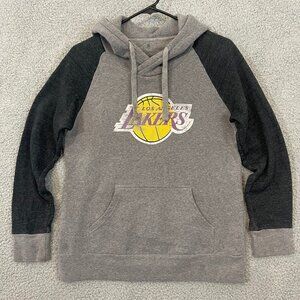 Los Angeles Lakers Fantatics Hoodie Women’s Medium Grey Pullover Sweater‎ NBA